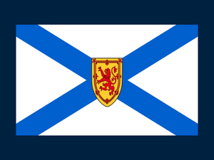 Flag of Nova Scotia Province in Canada