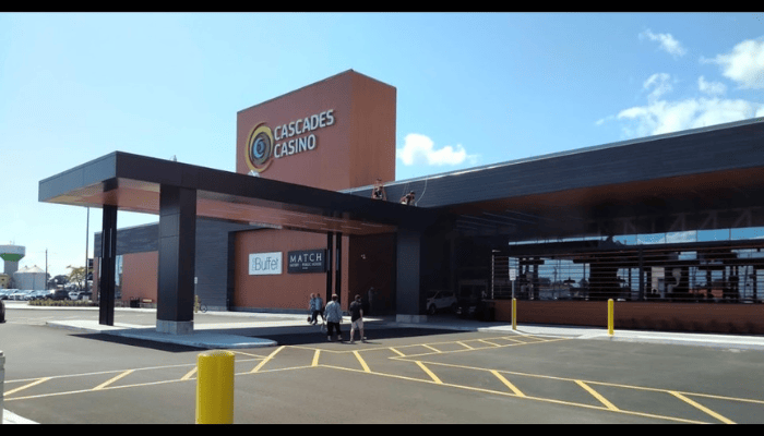Cascades Casino Chatham outside