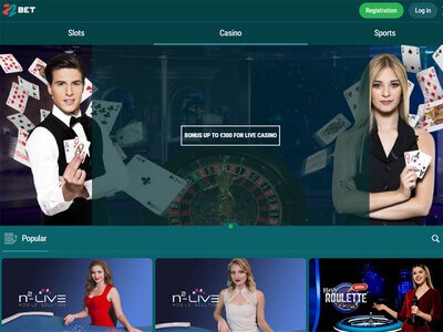 22 Bet Casino website screenshot