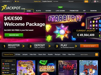 77Jackpot Casino website