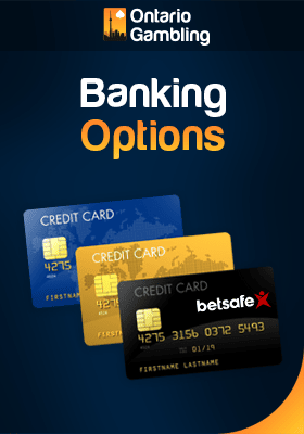 A few credit cards for banking options of Betsafe casino