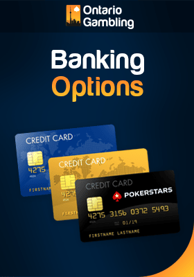 A few credit cards for banking options of PokerStars casino