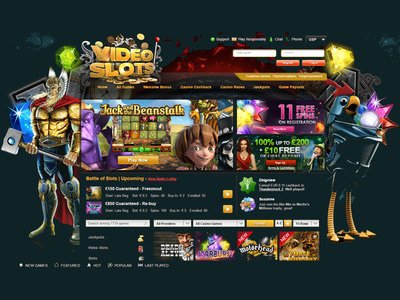 VideoSlots Casino website