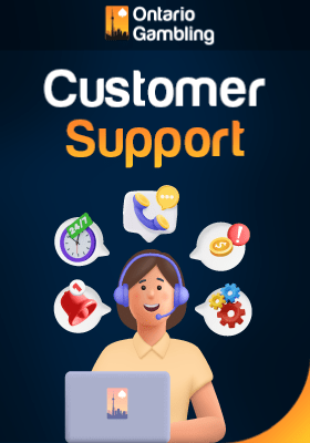 A customer care representative is providing support 24/7 for BetRivers Casino