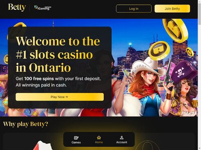 Betty Casino website