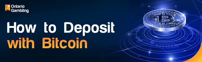 A big bitcoin for showing the way of deposit Bitcoins