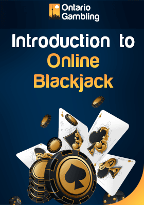 Some cards, casino chips and coins for introduction to online blackjack