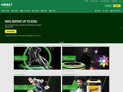 Unibet Casino website