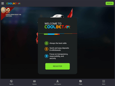 CoolBet Casino website