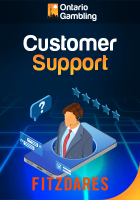 Headset person for customer support at Fitzdares