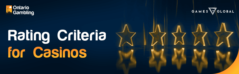 A few golden stars for rating criteria of casinos