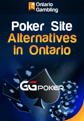 A few poker cards with some chips for poker site alternatives in Ontario