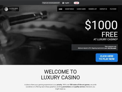 Luxury Casino website