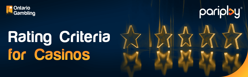 A few golden stars for rating criteria of casinos