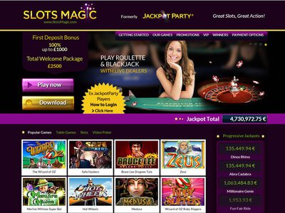 Slots Magic Casino website