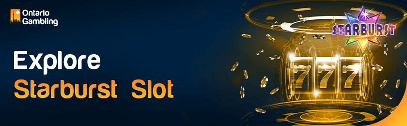 A casino reel with some casino chips for exploring Starburst Slot