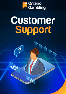 A phone with some message and review icons for customer support