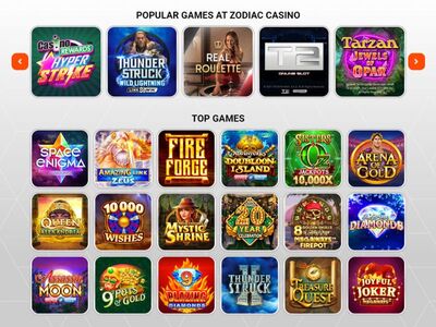 Zodiac Casino website